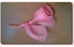 紙ナプキンを使った薔薇の折り方 作り方 Howサーチ
