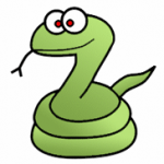 簡単な蛇（ヘビ）のイラストの描き方